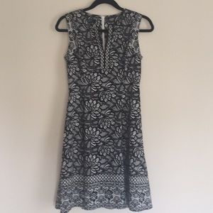 Adorne Stitch Fix Black and White Print Dress